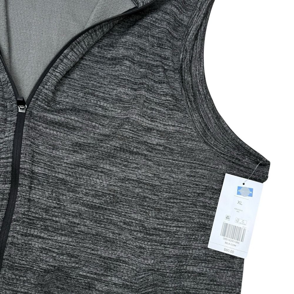 NEW PRO TOUR Cool Play Golf Vest - Full Zip with Pockets - Gray - Mens X-Large - Picture 3 of 7